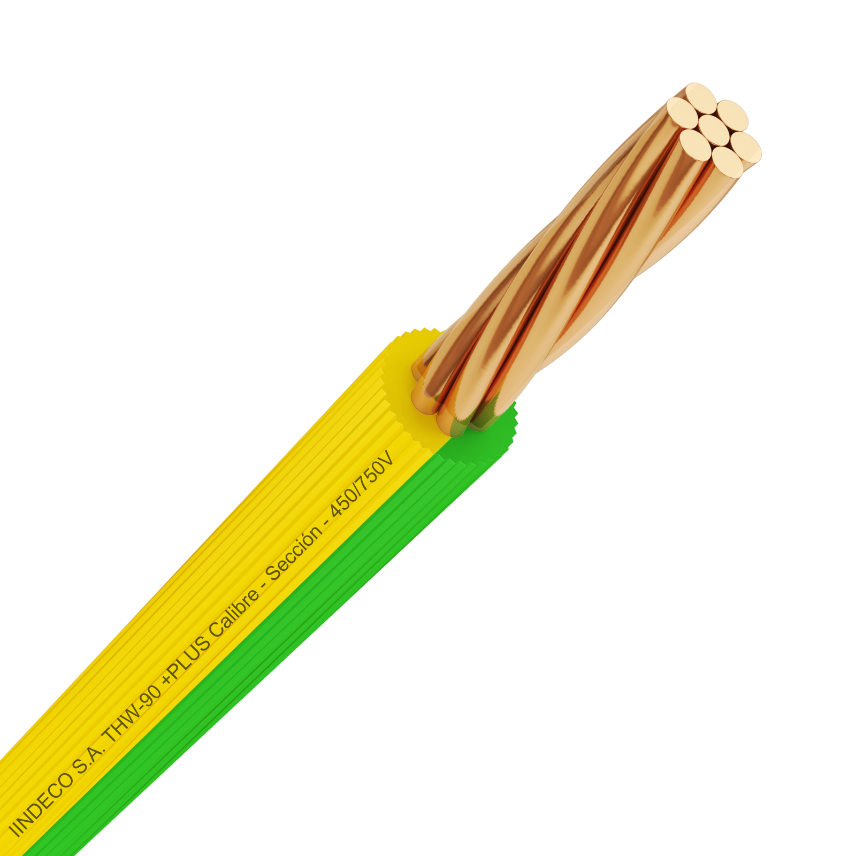 THW-90 +PLUS AWG 450/750 V; Grounding conductor